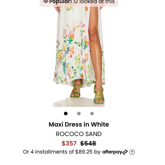 Rococo Sand Susan White Floral Maxi Dress Small NWT - Picture 6 of 6